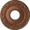 Ekena Millwork Nadia Ceiling Medallion (Fits Canopies up to 4 7/8"), 12 1/8"OD x 3 5/8"ID x 7/8"P, Polished Copper CM12NAPOS - alternate 1